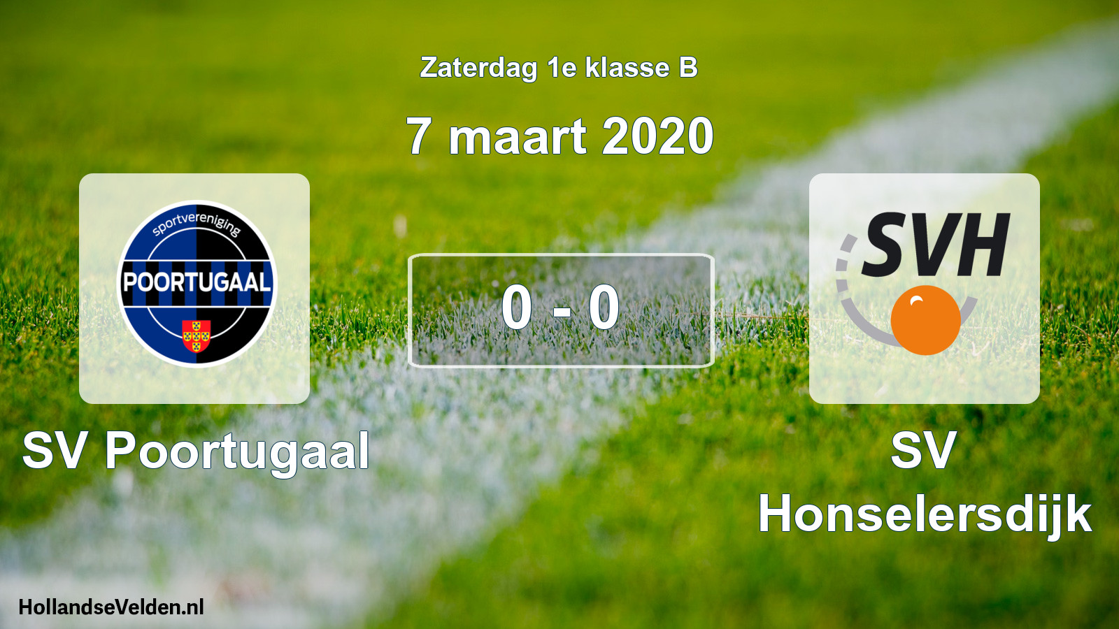 Total number of matches played: SV Poortugaal - SV Honselersdijk 0 - 0 (7 March 2020)
