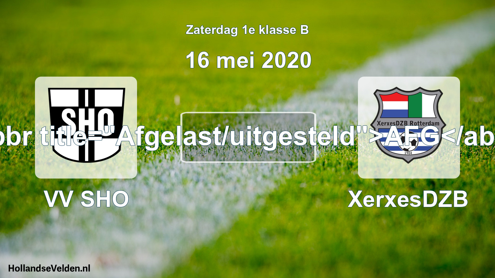 Scheduled Match: VV SHO - XerxesDZB (16 May 2020)