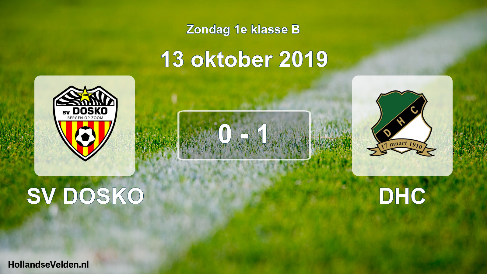 Total number of matches played: SV DOSKO - DHC 0 - 1 (13 October 2019)