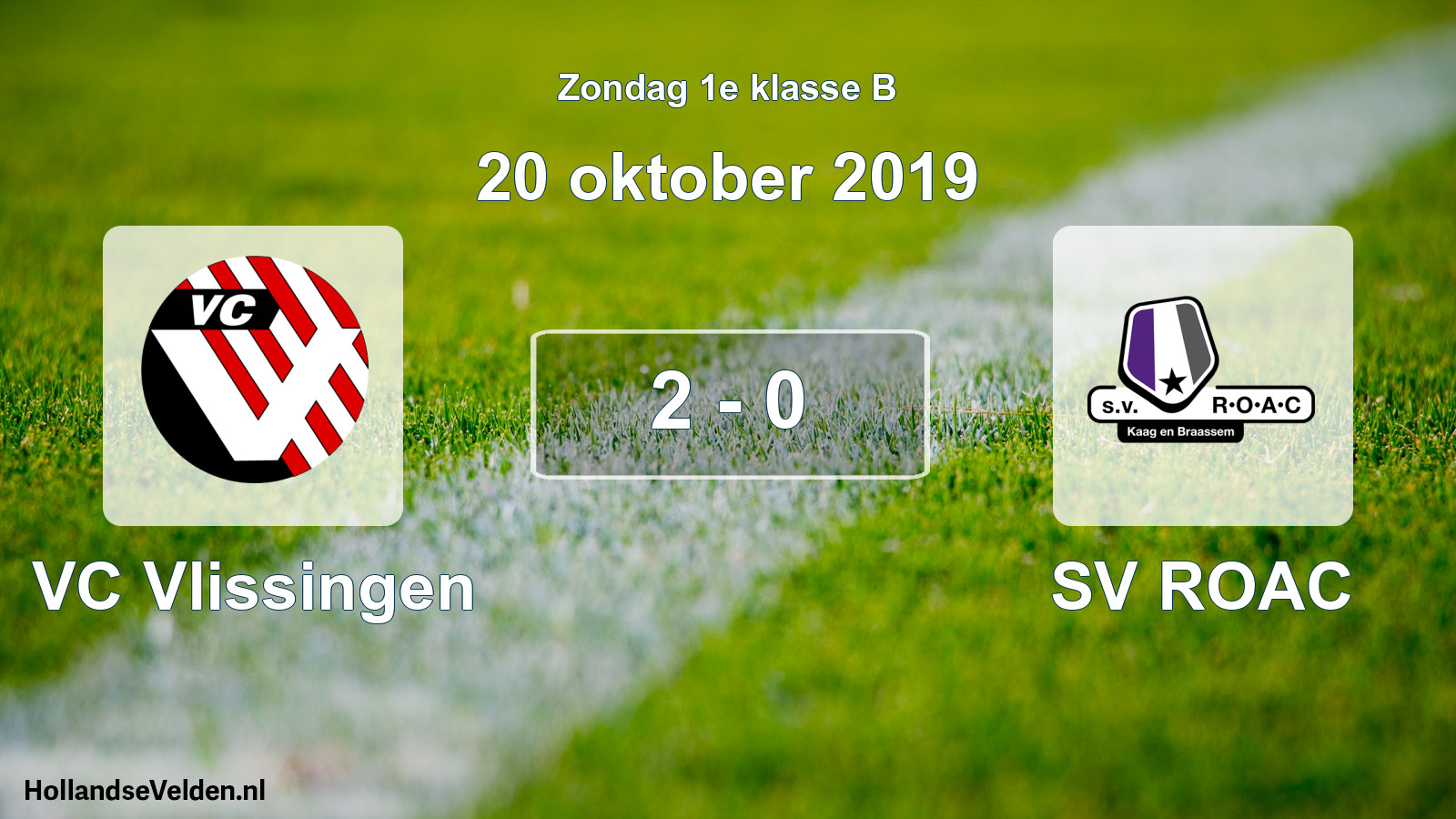 Total number of matches played: VC Vlissingen - SV ROAC 2 - 0 (20 October 2019)