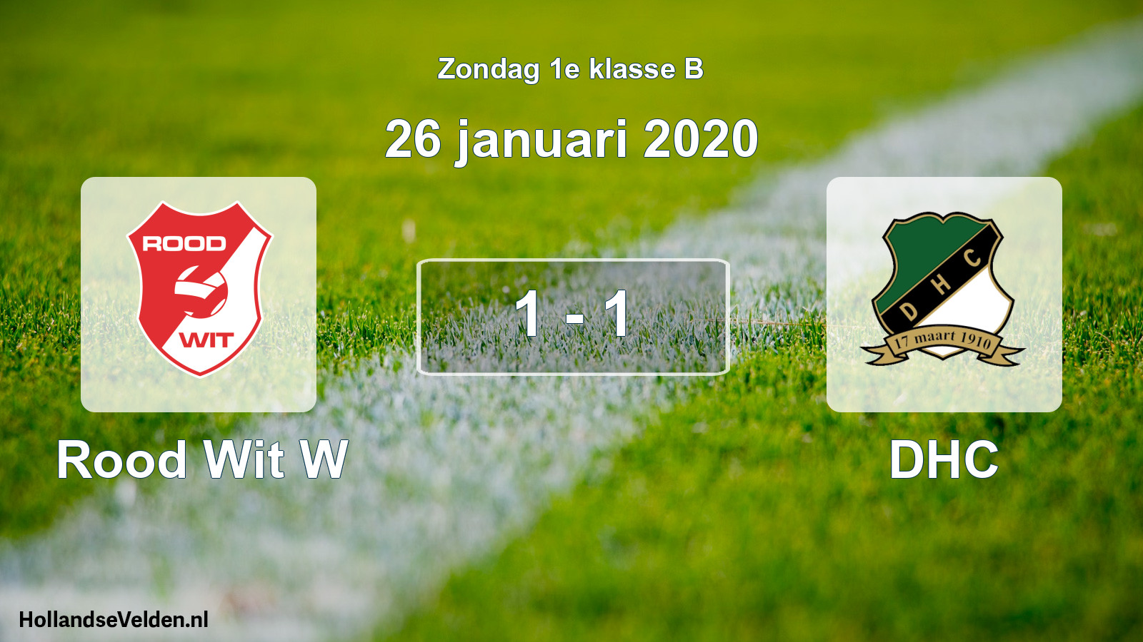 Total number of matches played: Rood Wit W - DHC 1 - 1 (26 January 2020)