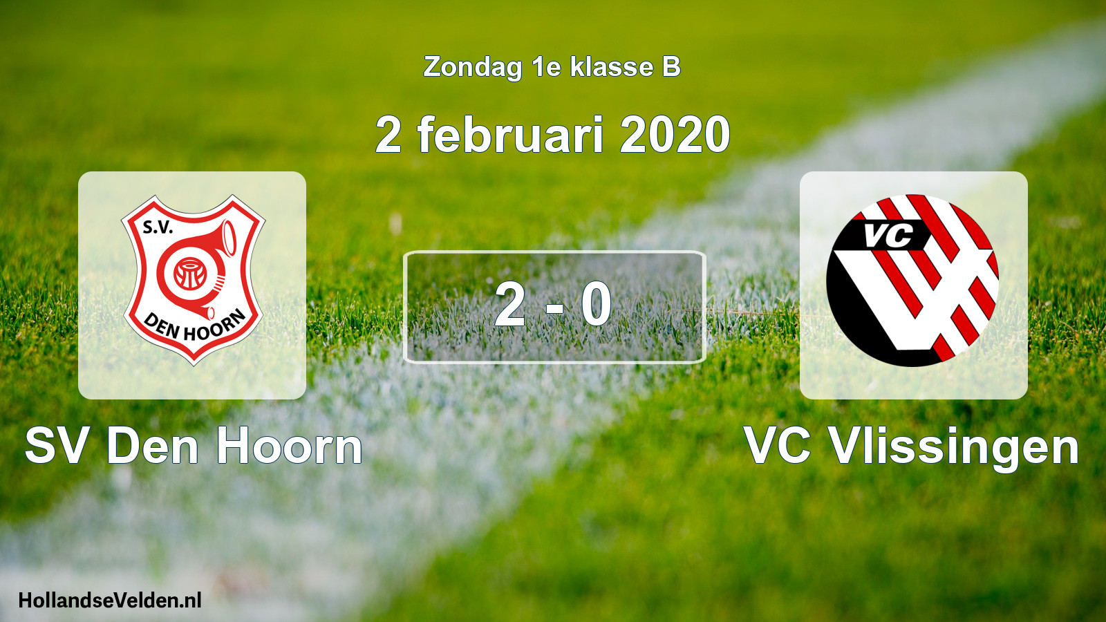 Total number of matches played: SV Den Hoorn - VC Vlissingen 2 - 0 (2 February 2020)