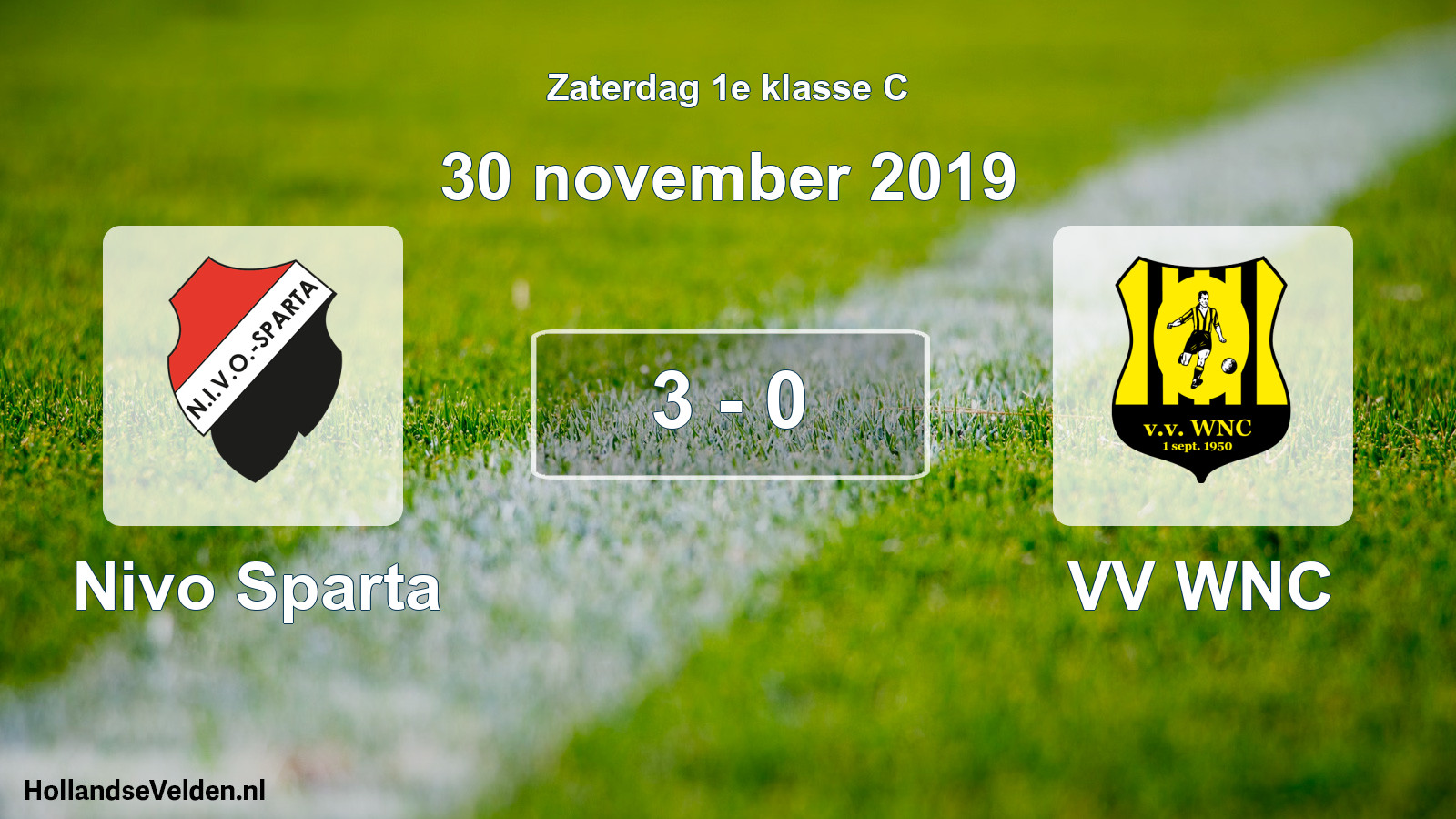 Total number of matches played: Nivo Sparta - VV WNC 3 - 0 (30 November 2019)