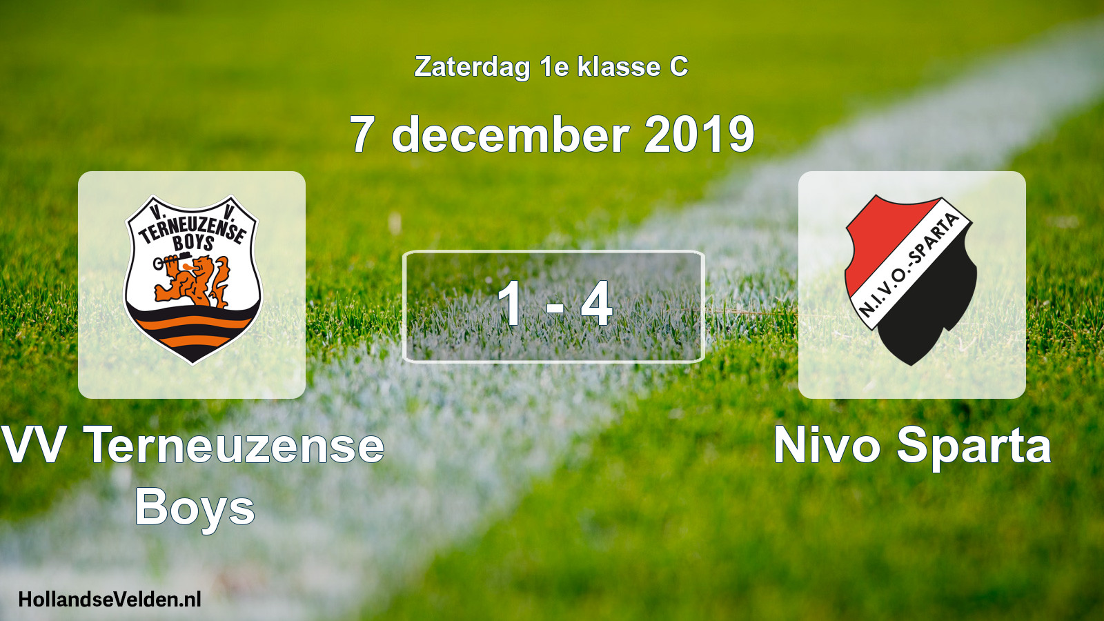Total number of matches played: VV Terneuzense Boys - Nivo Sparta 1 - 4 (7 December 2019)