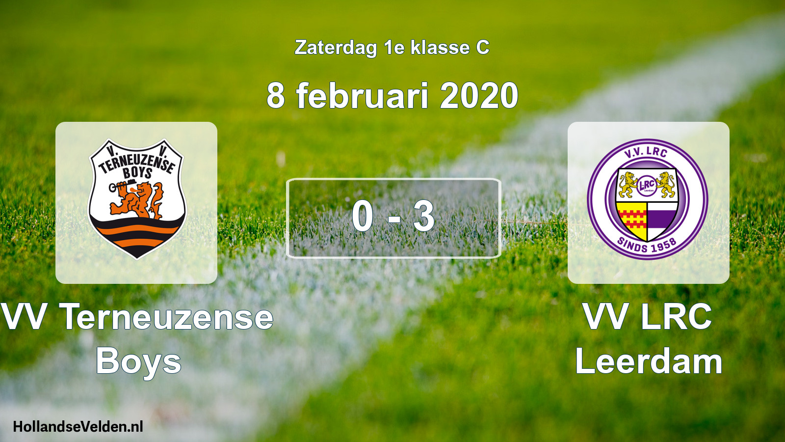Total number of matches played: VV Terneuzense Boys - VV LRC Leerdam 0 - 3 (8 February 2020)