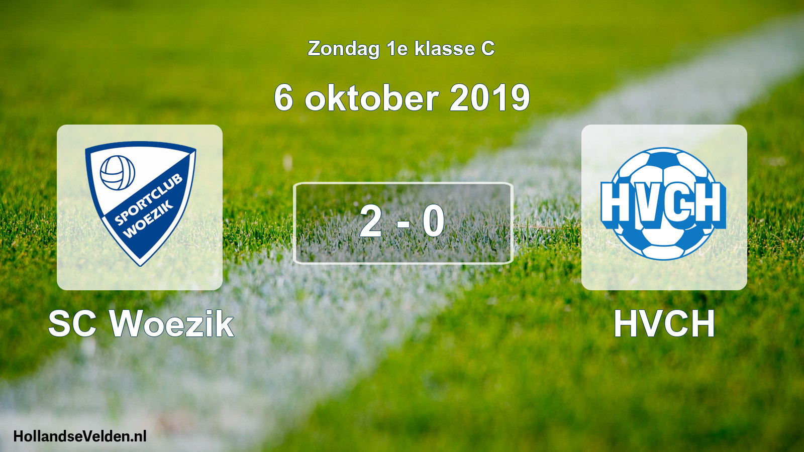 Total number of matches played: SC Woezik - HVCH 2 - 0 (6 October 2019)