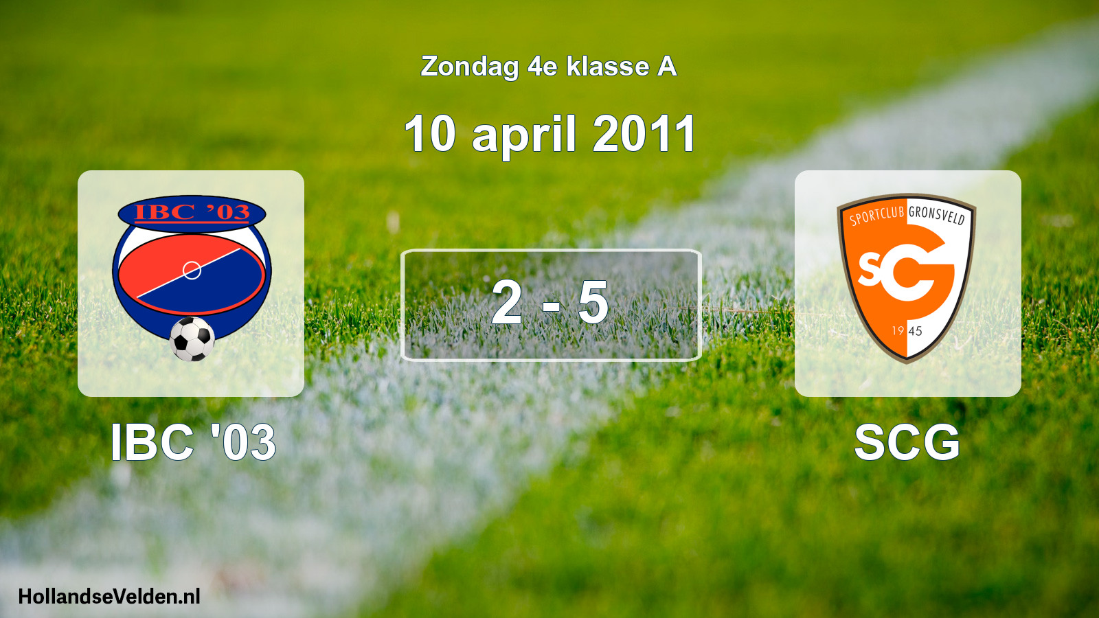 Total number of matches played: IBC '03 - SCG 2 - 5 (10 April 2011)