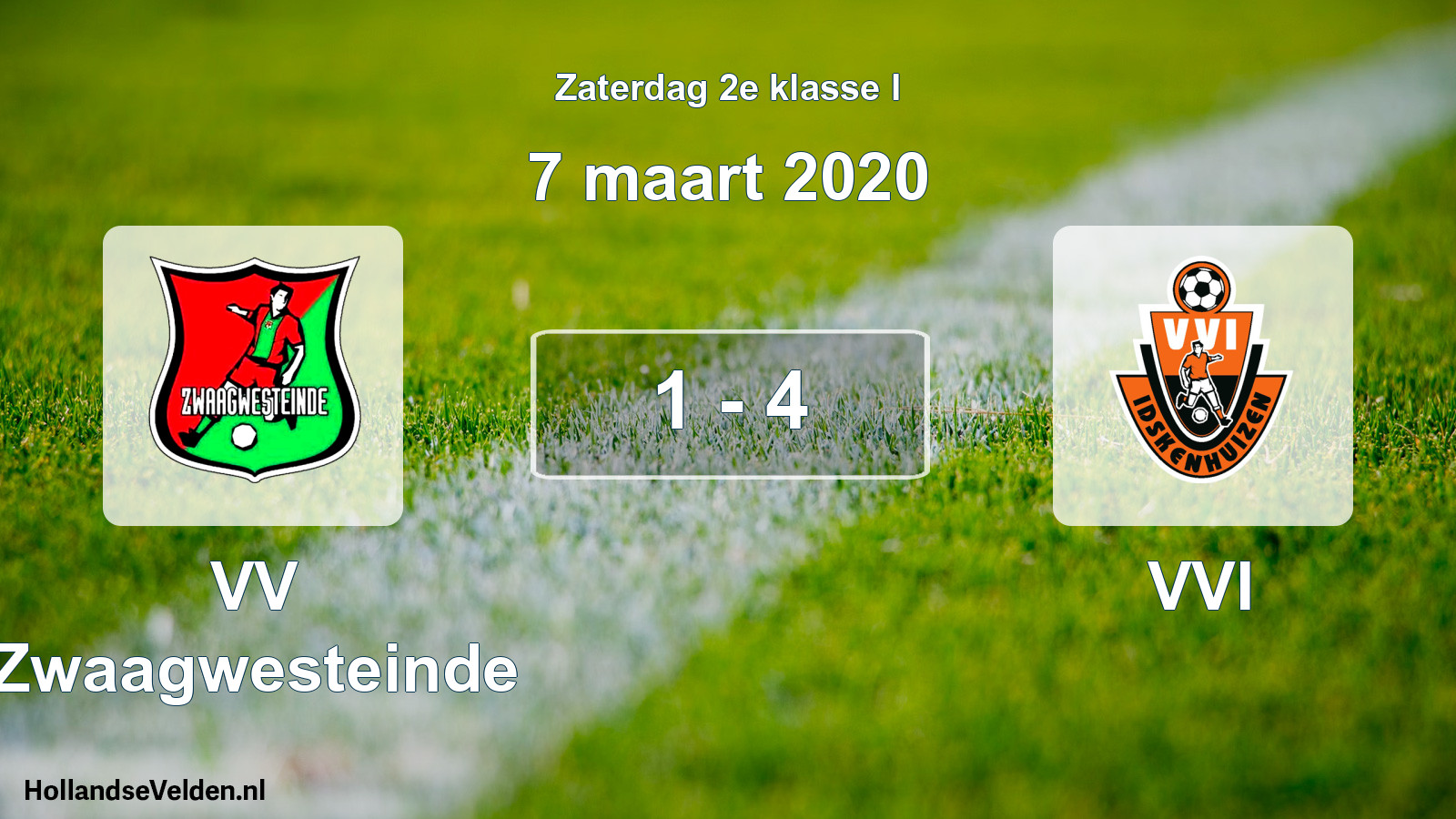 Total number of matches played: VV Zwaagwesteinde - VVI 1 - 4 (7 March 2020)
