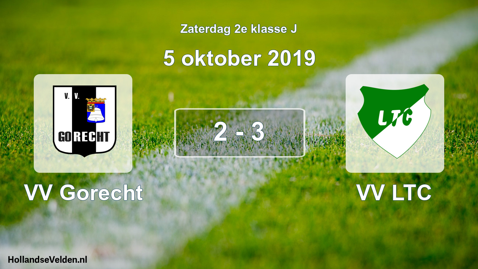 Total number of matches played: VV Gorecht - VV LTC 2 - 3 (5 October 2019)