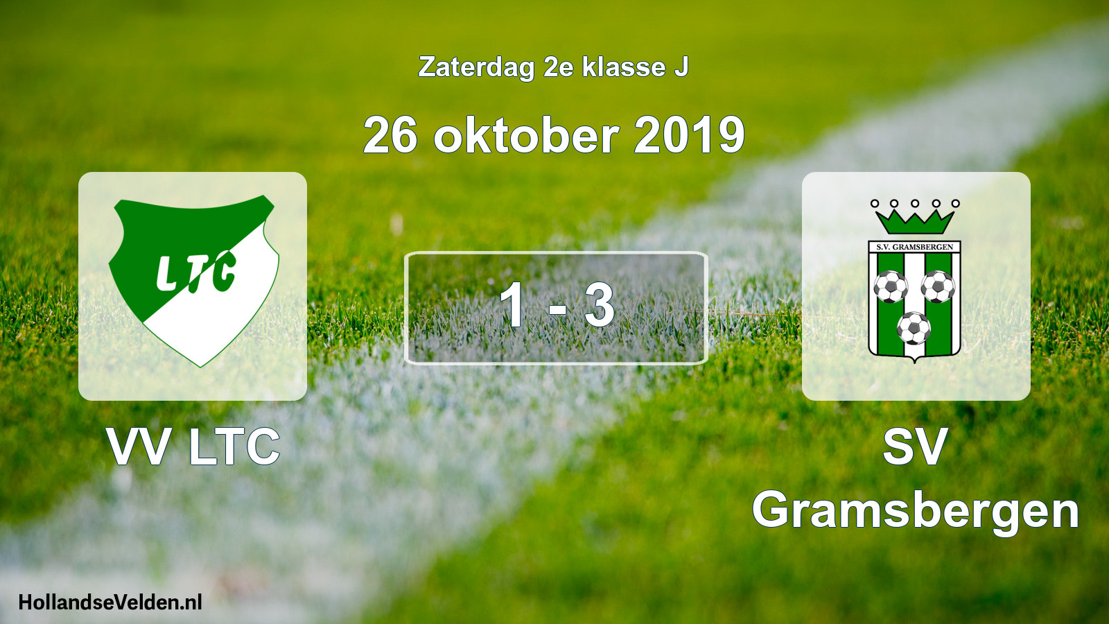 Total number of matches played: VV LTC - SV Gramsbergen 1 - 3 (26 October 2019)