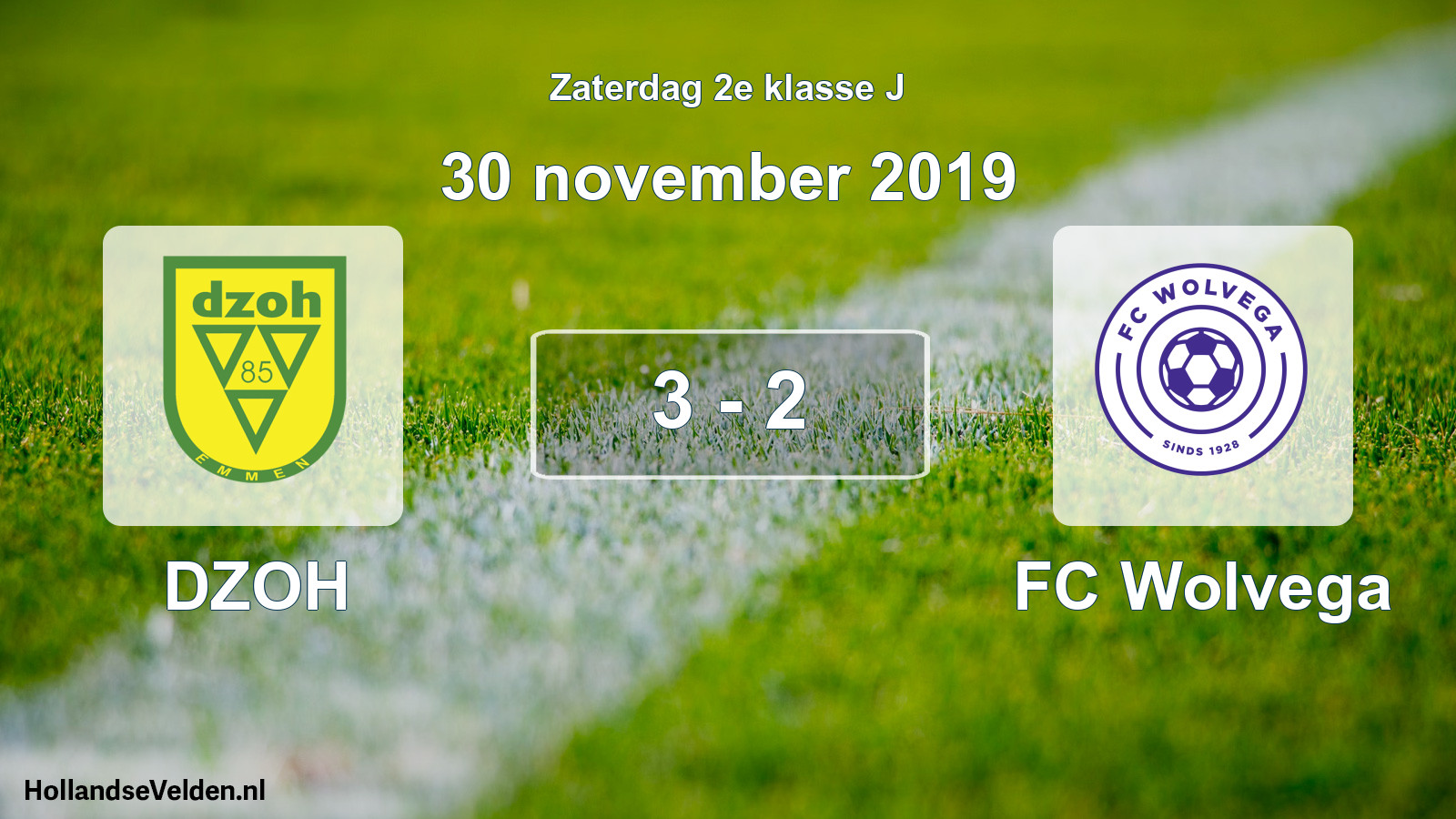Total number of matches played: DZOH - FC Wolvega 3 - 2 (30 November 2019)
