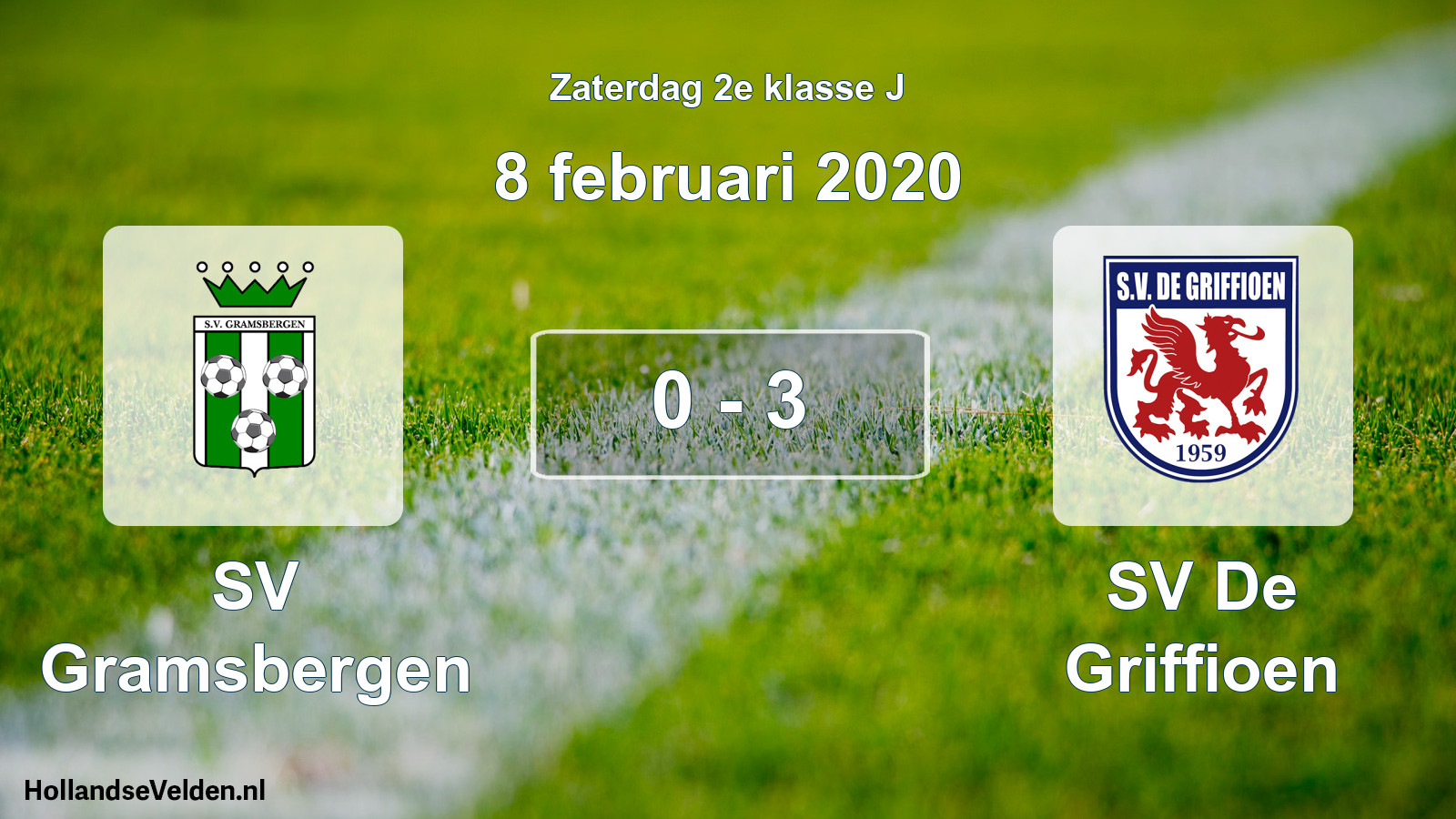 Total number of matches played: SV Gramsbergen - SV De Griffioen 0 - 3 (8 February 2020)