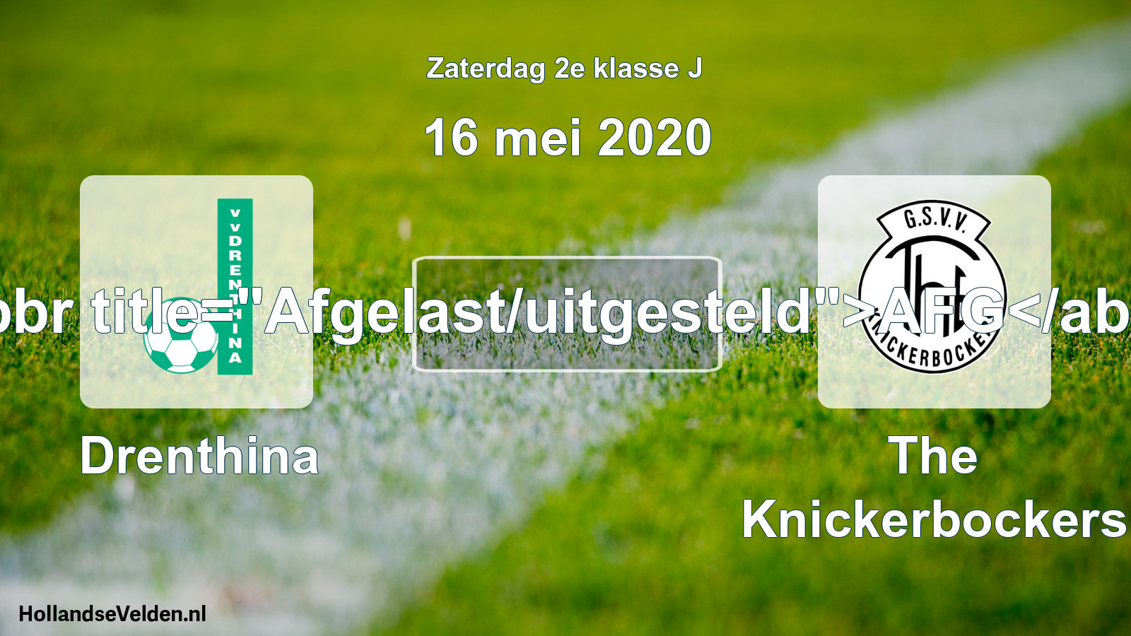 Scheduled Match: Drenthina - The Knickerbockers (16 May 2020)