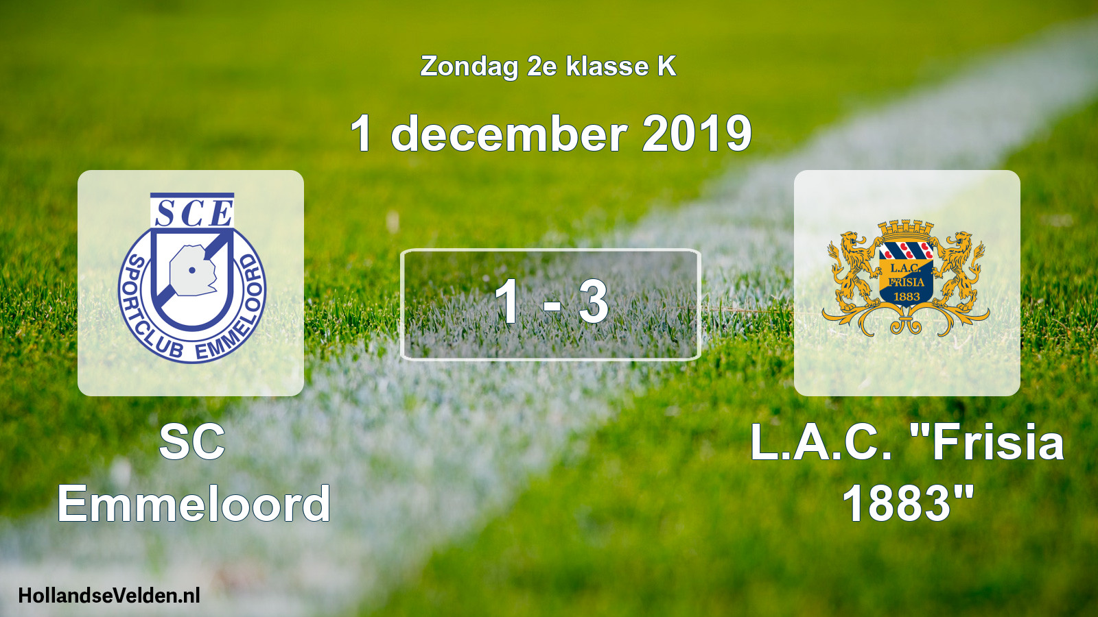 Total number of matches played: SC Emmeloord - L.A.C. 