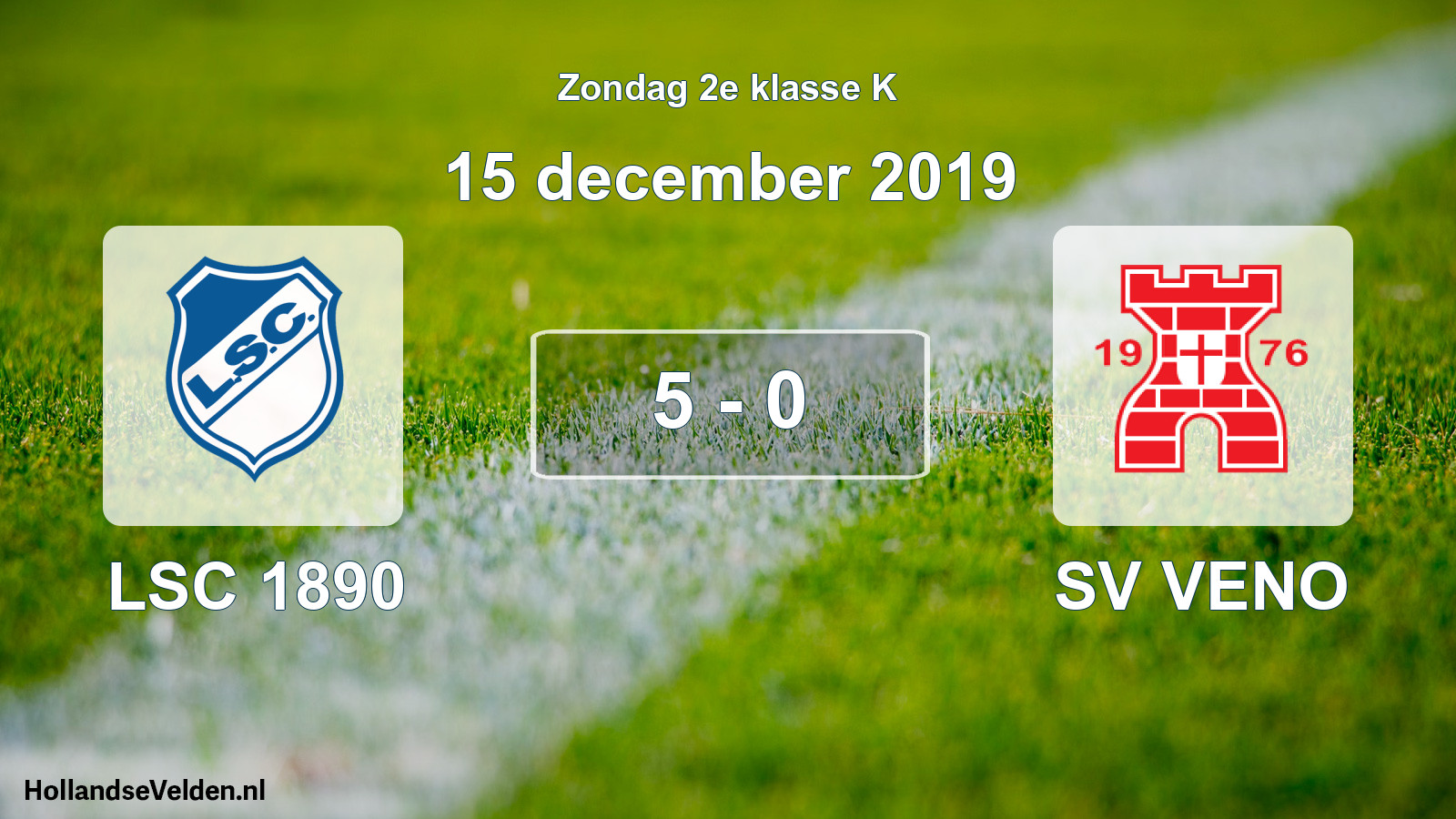 Total number of matches played: LSC 1890 - SV VENO 5 - 0 (15 December 2019)