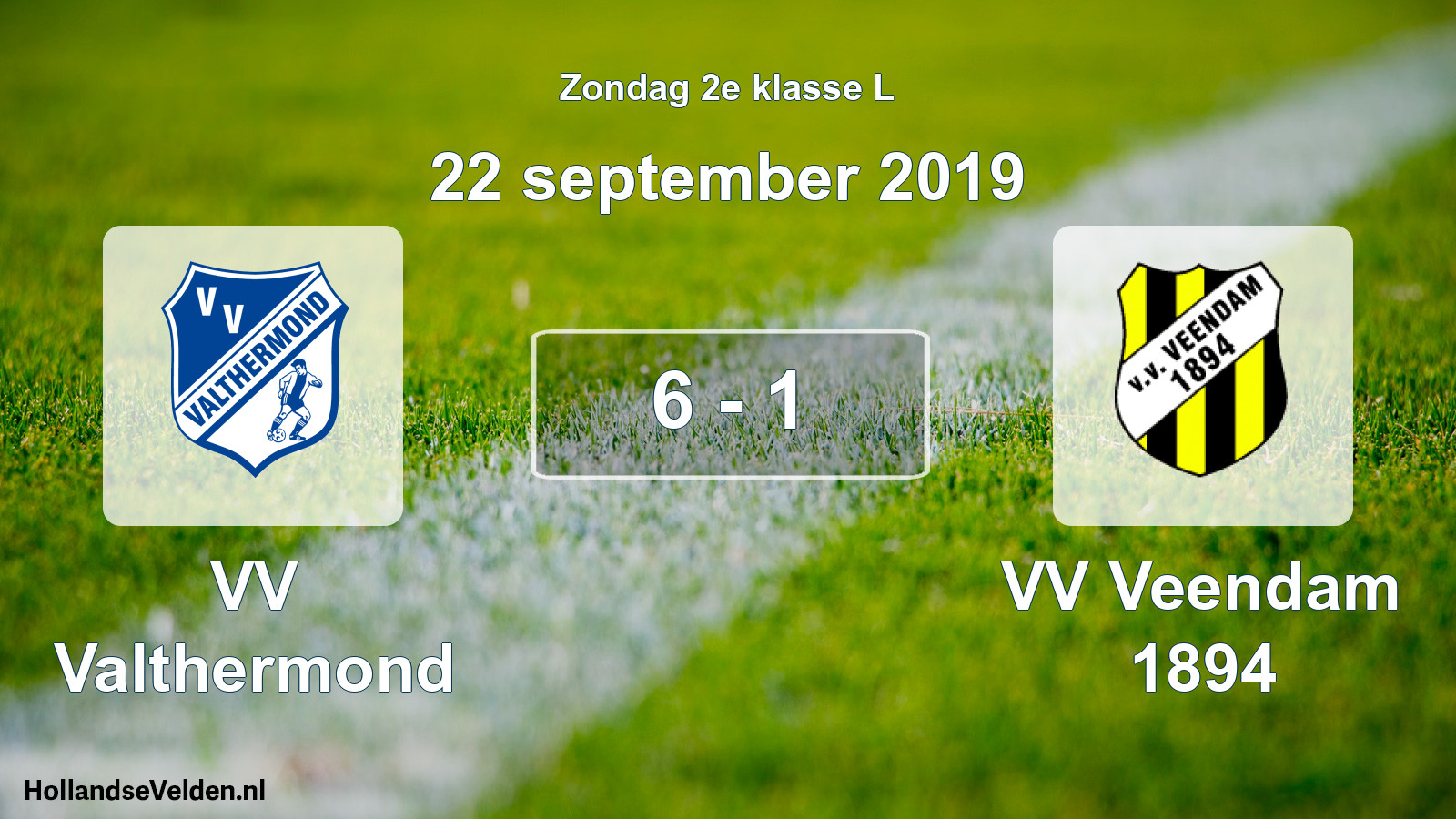 Total number of matches played: VV Valthermond - VV Veendam 1894 6 - 1 (22 September 2019)