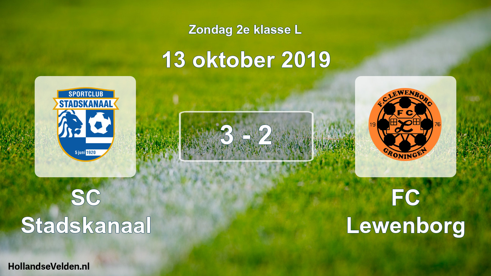 Total number of matches played: SC Stadskanaal - FC Lewenborg 3 - 2 (13 October 2019)