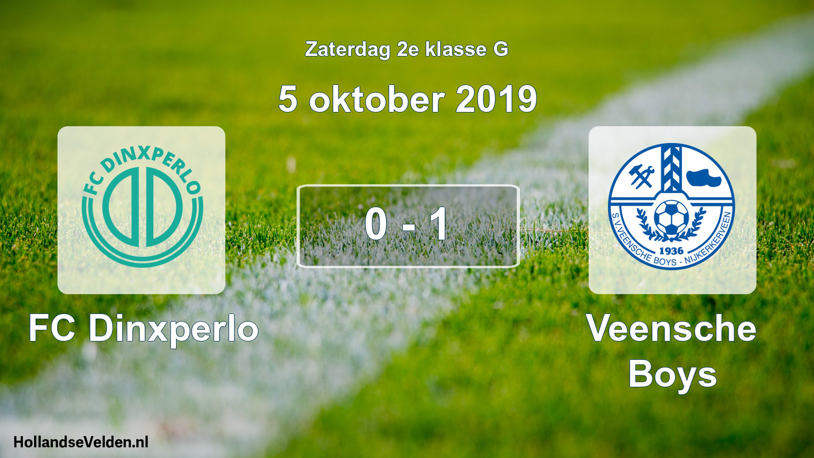 Total number of matches played: FC Dinxperlo - Veensche Boys 0 - 1 (5 October 2019)