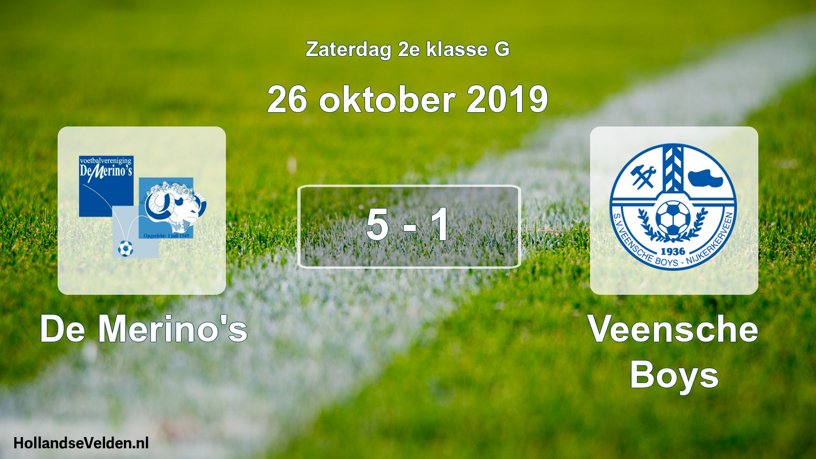 Total number of matches played: De Merino's - Veensche Boys 5 - 1 (26 October 2019)