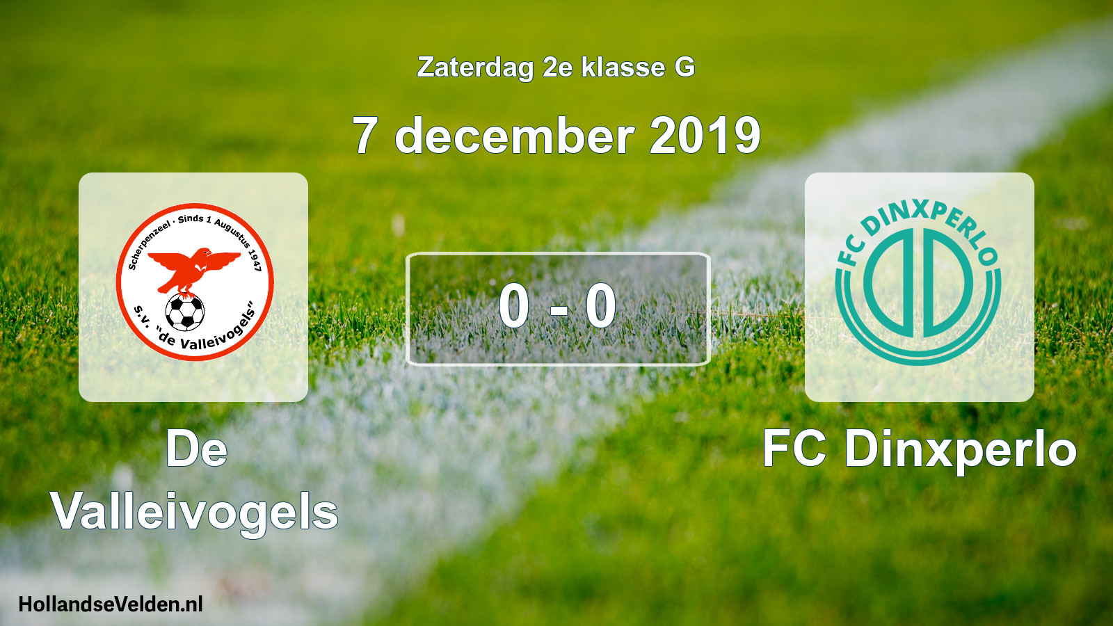 Total number of matches played: De Valleivogels - FC Dinxperlo 0 - 0 (7 December 2019)