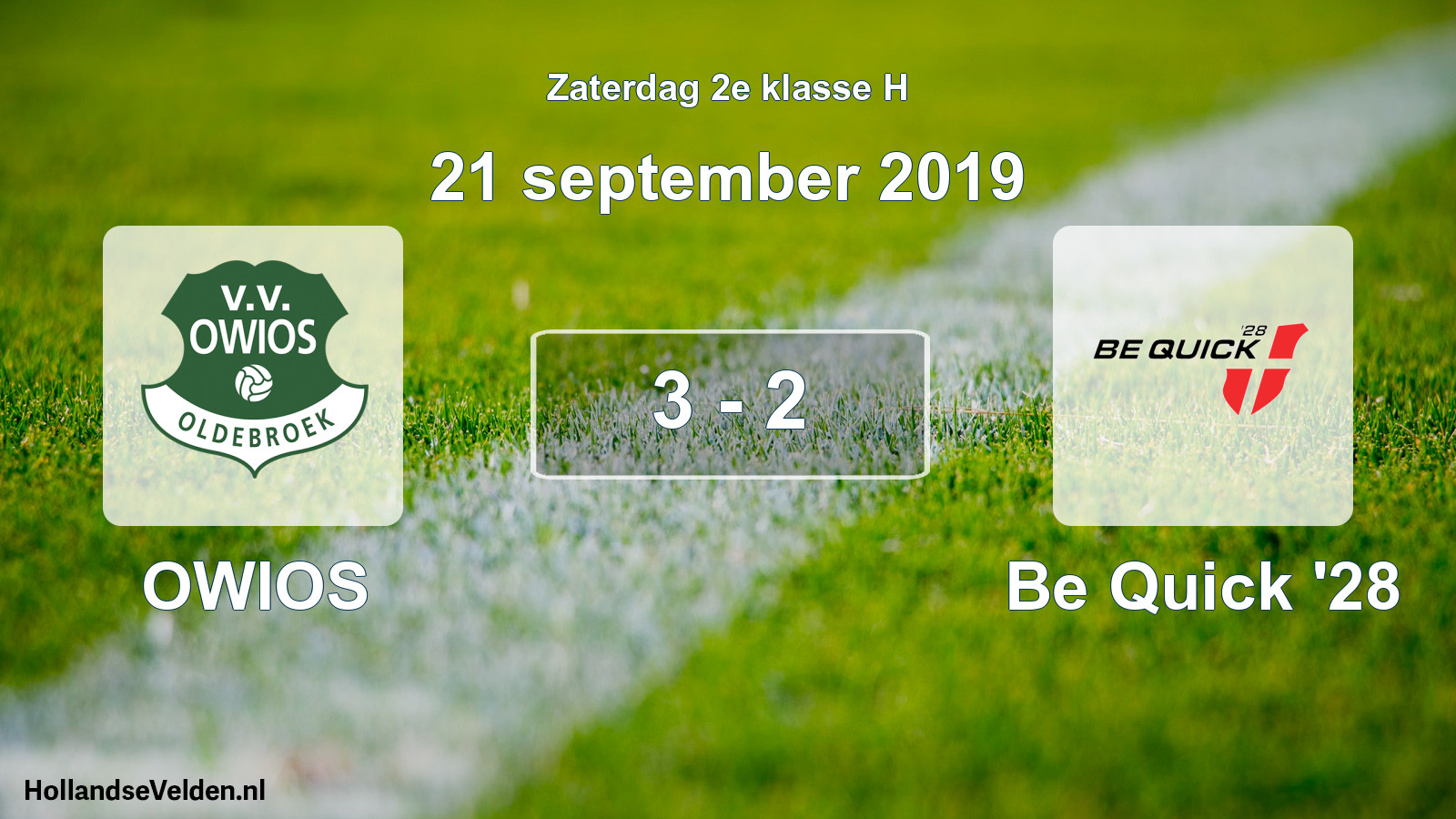 Total number of matches played: OWIOS - Be Quick '28 3 - 2 (21 September 2019)
