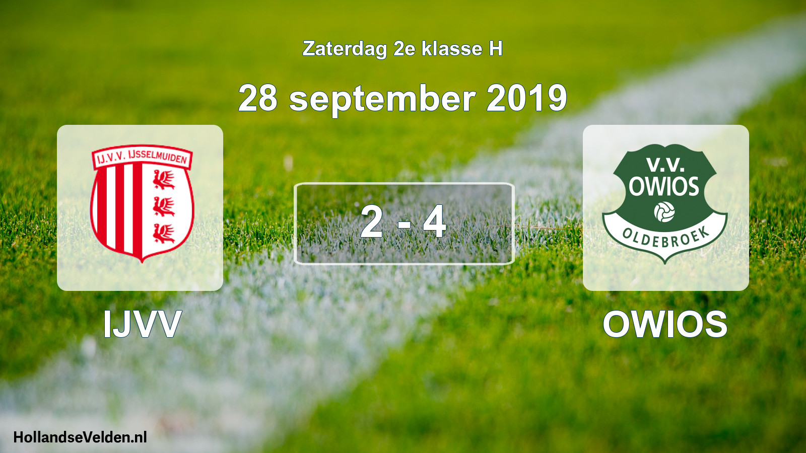 Total number of matches played: IJVV - OWIOS 2 - 4 (28 September 2019)