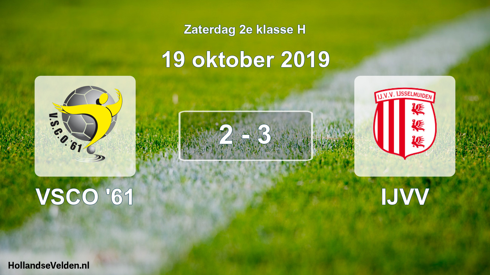 Total number of matches played: VSCO '61 - IJVV 2 - 3 (19 October 2019)