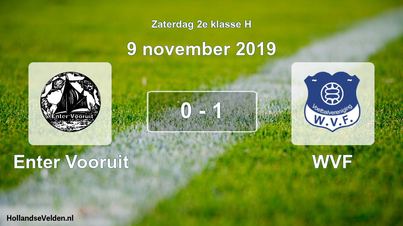 Total number of matches played: Enter Vooruit - WVF 0 - 1 (9 November 2019)