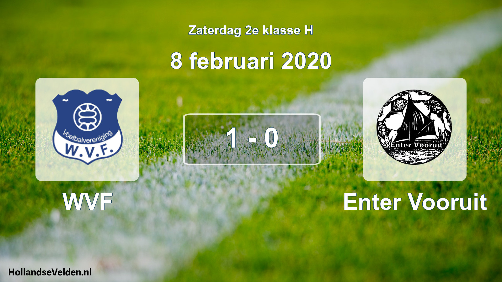 Total number of matches played: WVF - Enter Vooruit 1 - 0 (8 February 2020)
