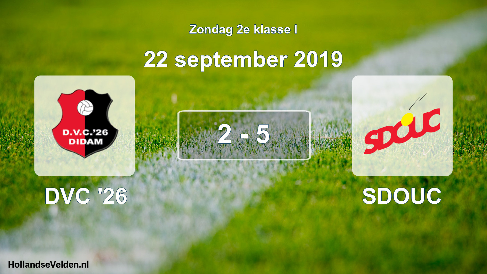 Total number of matches played: DVC '26 - SDOUC 2 - 5 (22 September 2019)