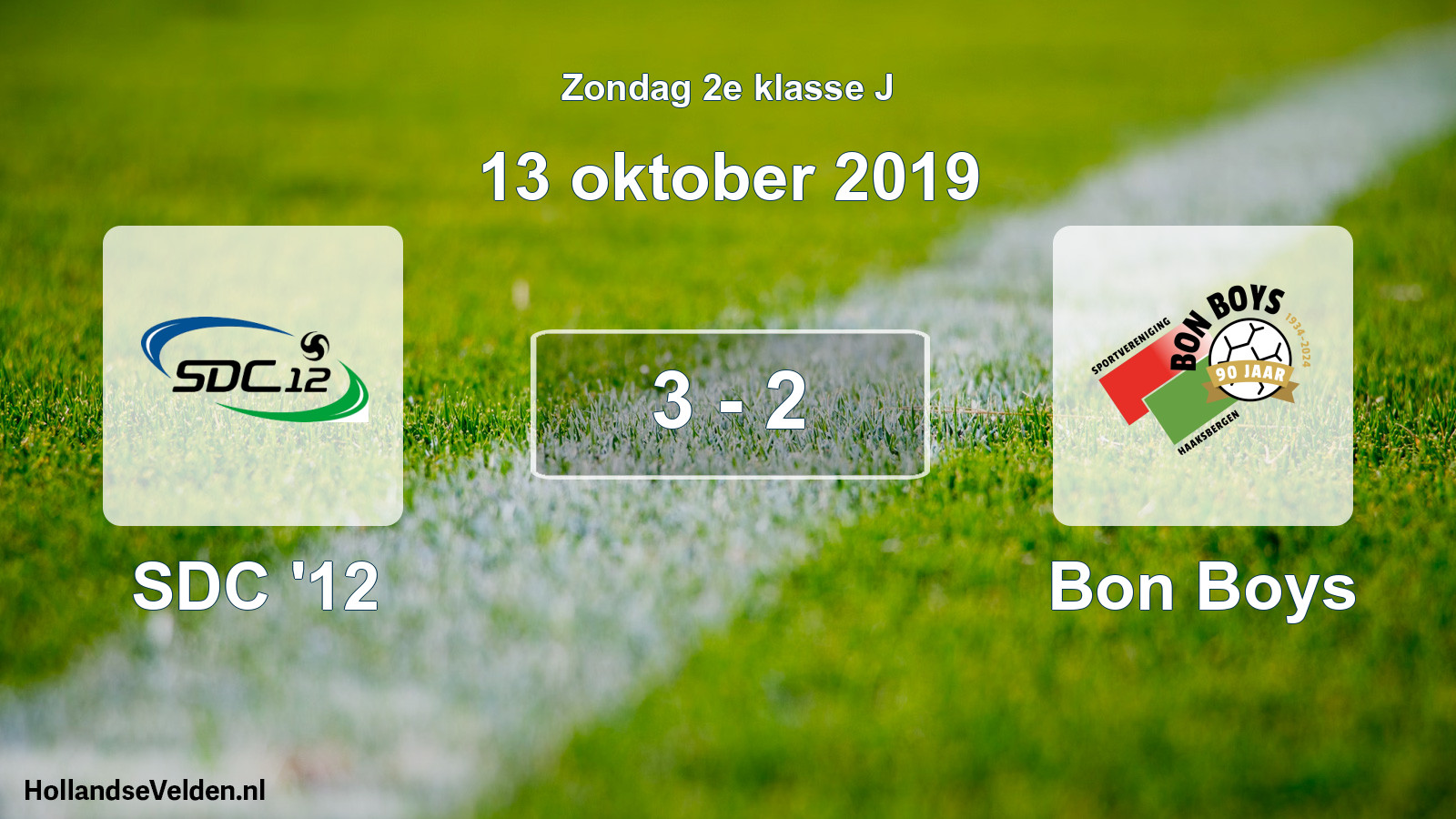 Total number of matches played: SDC '12 - Bon Boys 3 - 2 (13 October 2019)