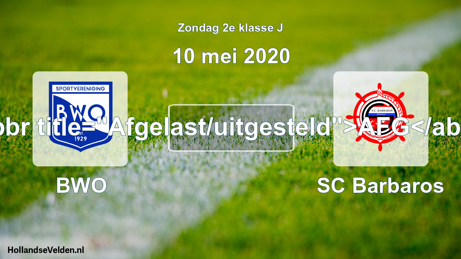 Scheduled Match: BWO - SC Barbaros (10 May 2020)