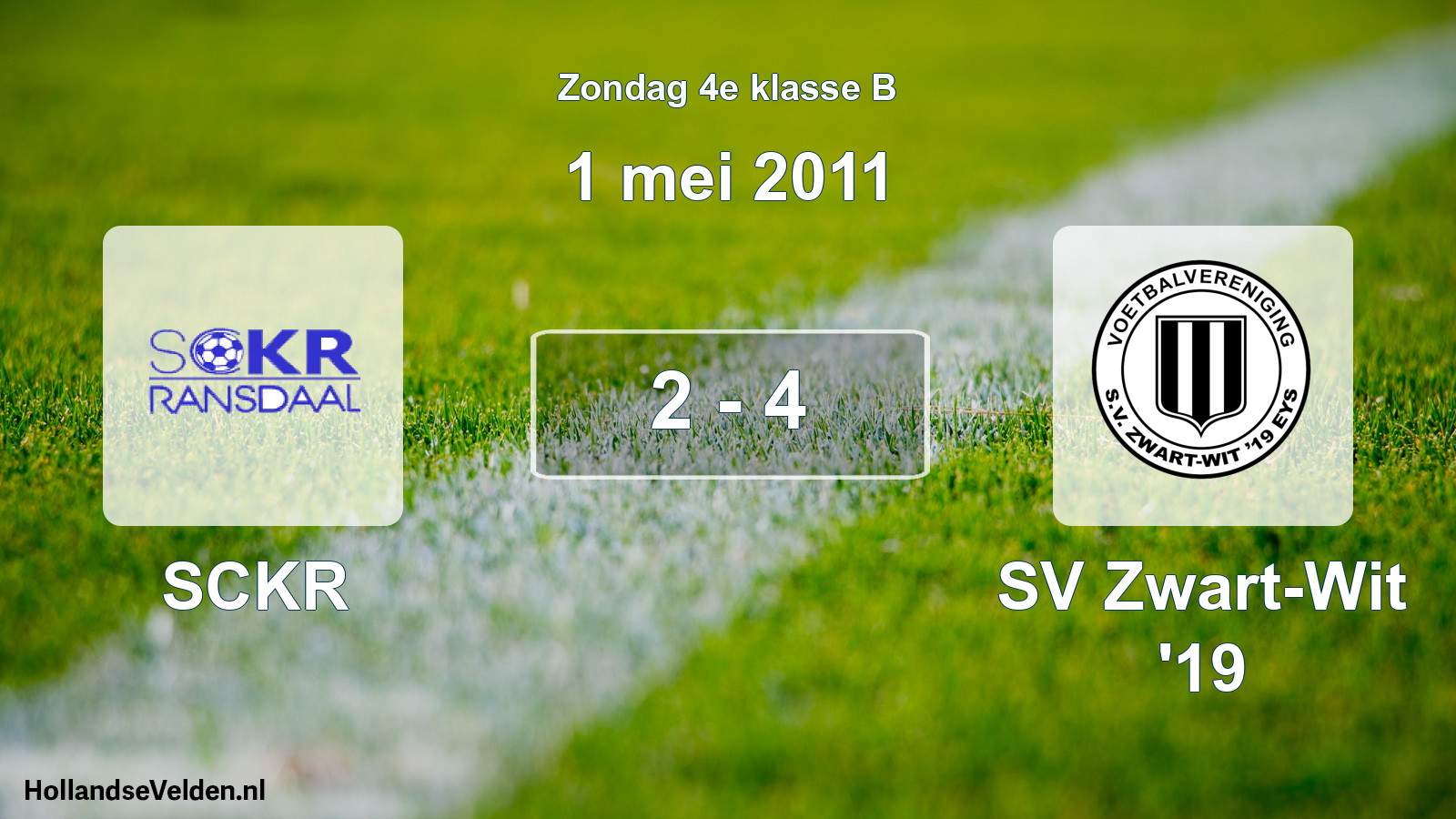 Total number of matches played: SCKR - SV Zwart-Wit '19 2 - 4 (1 May 2011)
