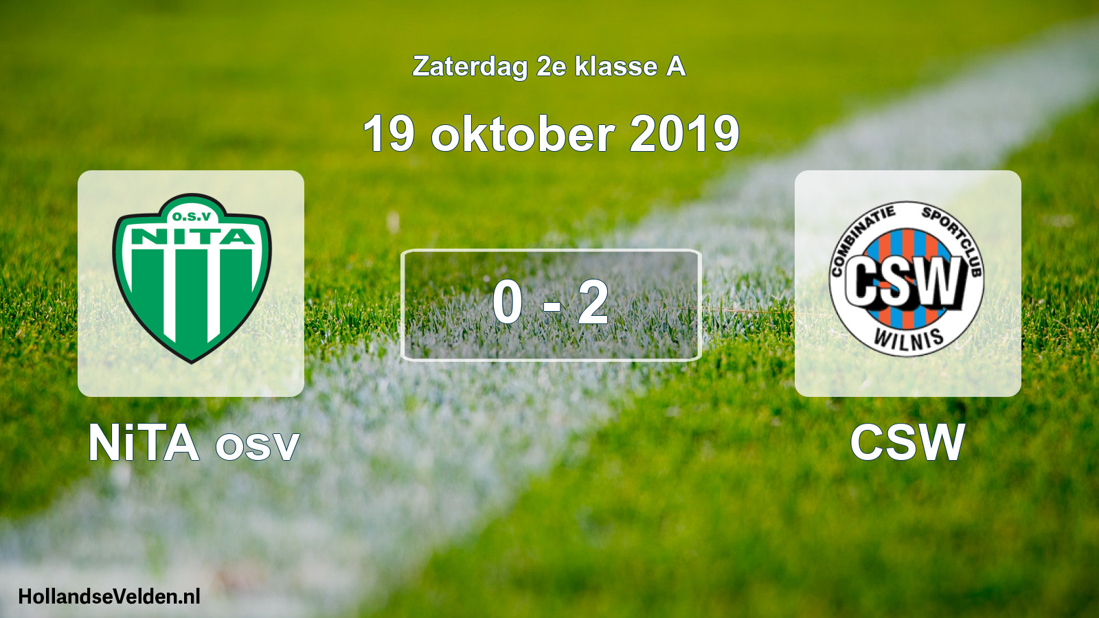 Total number of matches played: NiTA osv - CSW 0 - 2 (19 October 2019)
