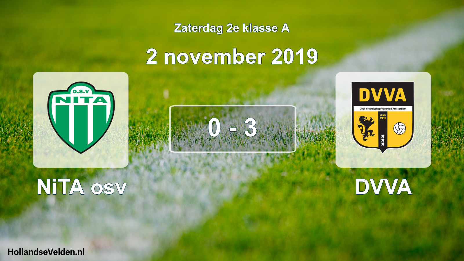 Total number of matches played: NiTA osv - DVVA 0 - 3 (2 November 2019)