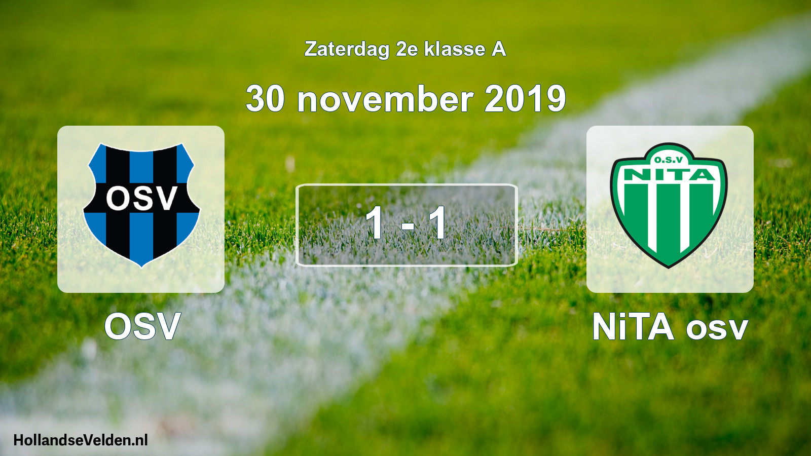 Total number of matches played: OSV - NiTA osv 1 - 1 (30 November 2019)