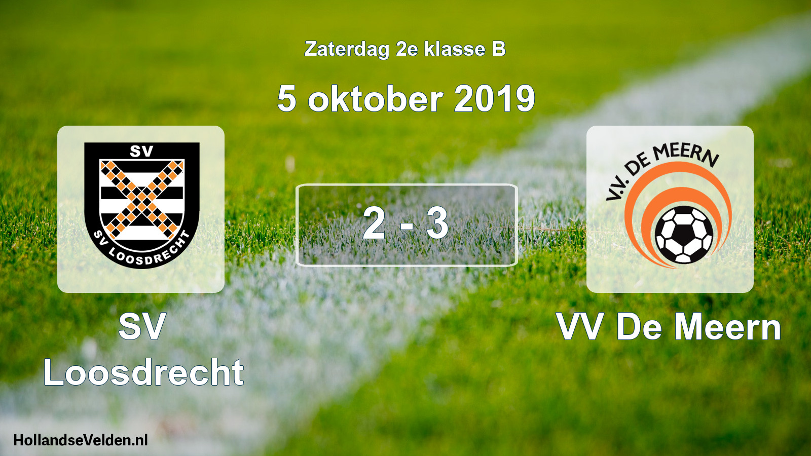 Total number of matches played: SV Loosdrecht - VV De Meern 2 - 3 (5 October 2019)