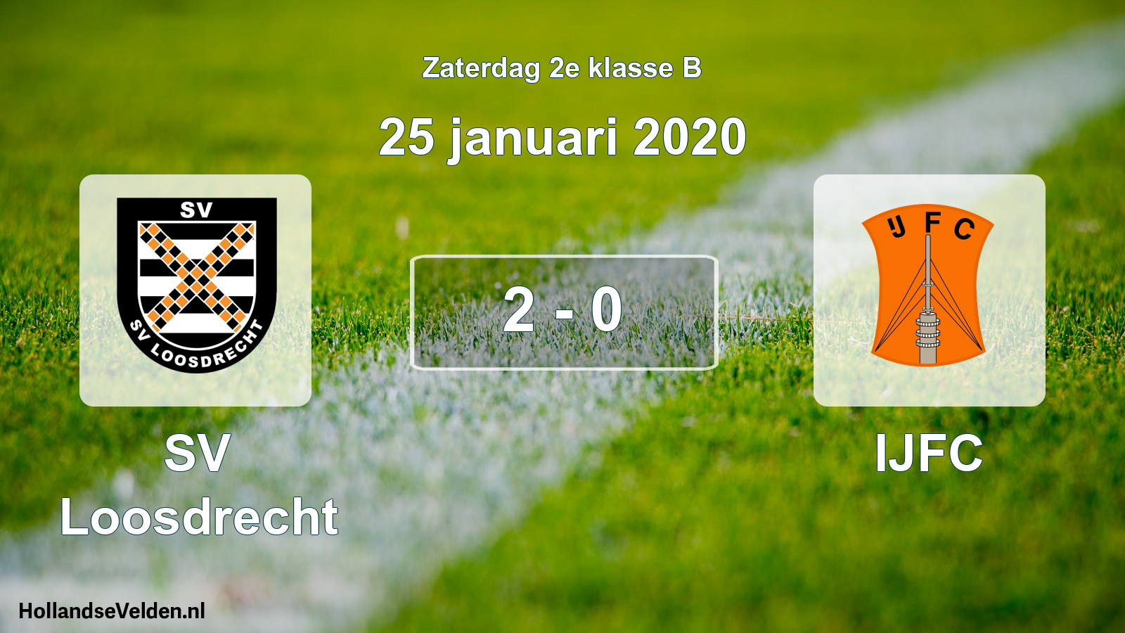 Total number of matches played: SV Loosdrecht - IJFC 2 - 0 (25 January 2020)
