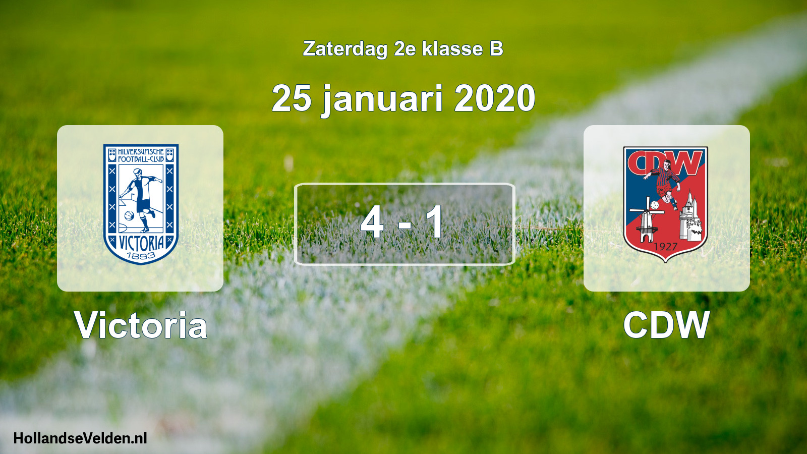 Total number of matches played: Victoria - CDW 4 - 1 (25 January 2020)