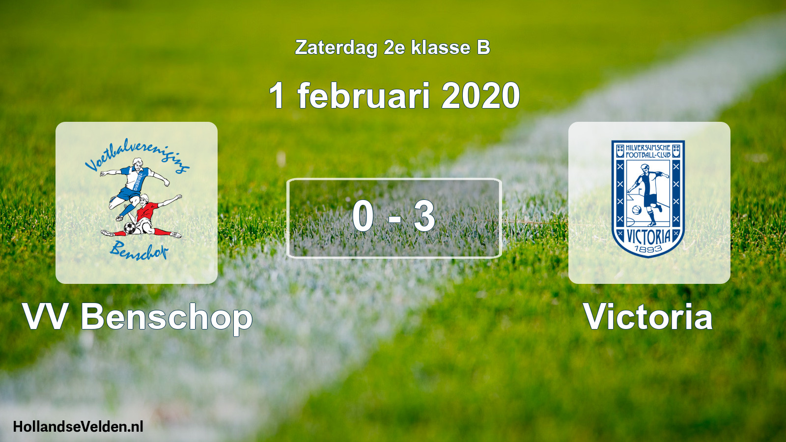 Total number of matches played: VV Benschop - Victoria 0 - 3 (1 February 2020)