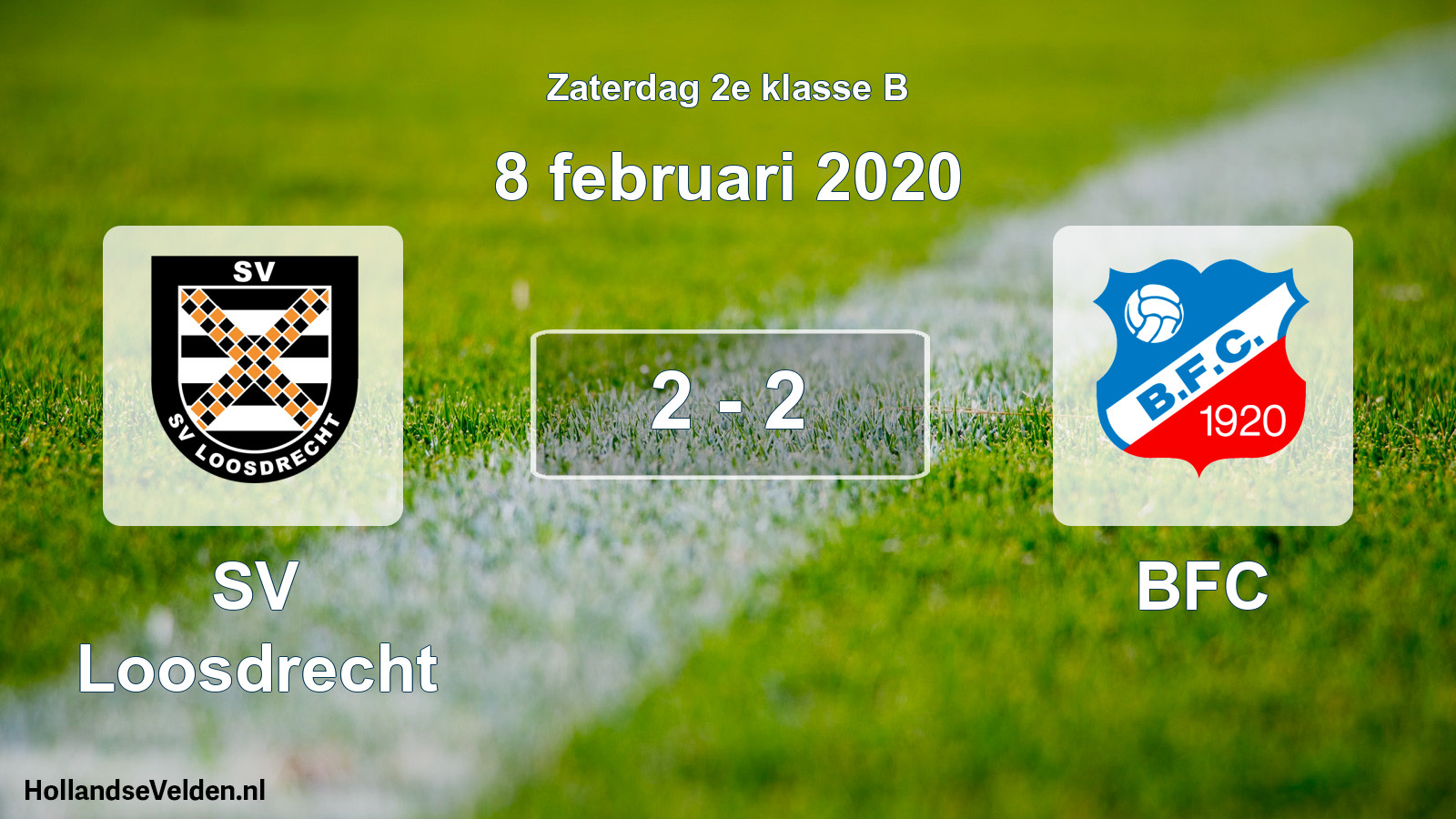 Total number of matches played: SV Loosdrecht - BFC 2 - 2 (8 February 2020)