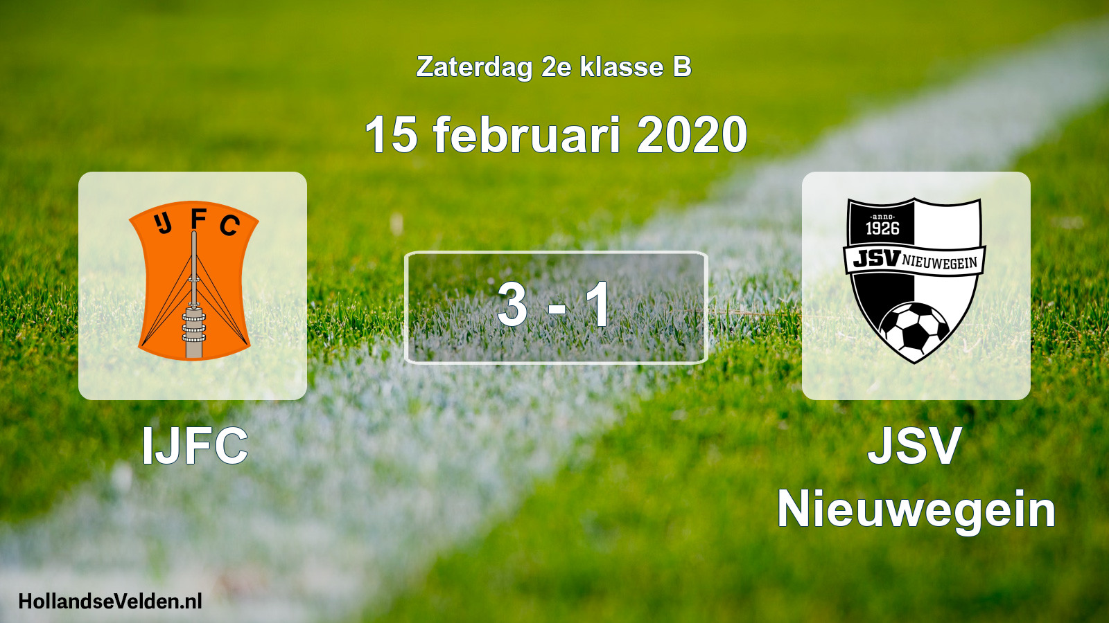 Total number of matches played: IJFC - JSV Nieuwegein 3 - 1 (15 February 2020)