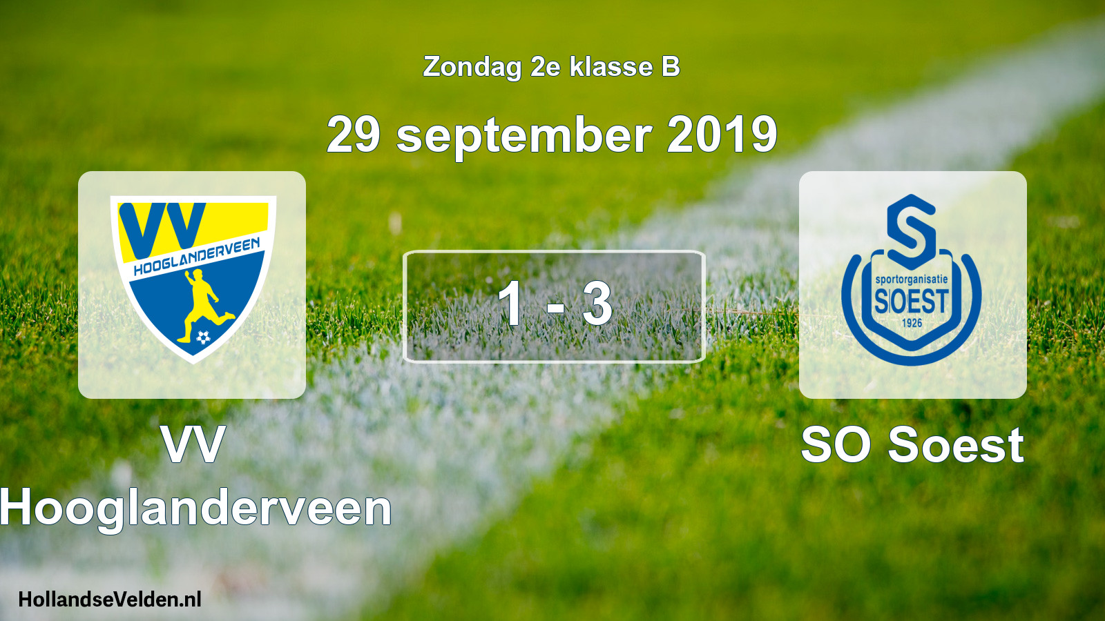 Total number of matches played: VV Hooglanderveen - SO Soest 1 - 3 (29 September 2019)