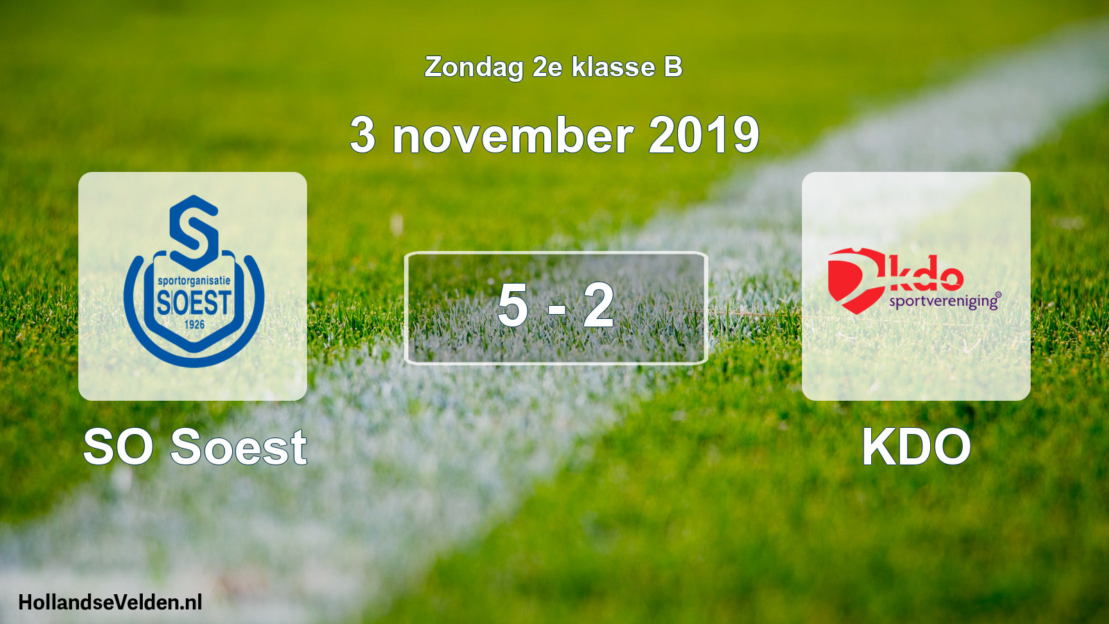 Total number of matches played: SO Soest - KDO 5 - 2 (3 November 2019)