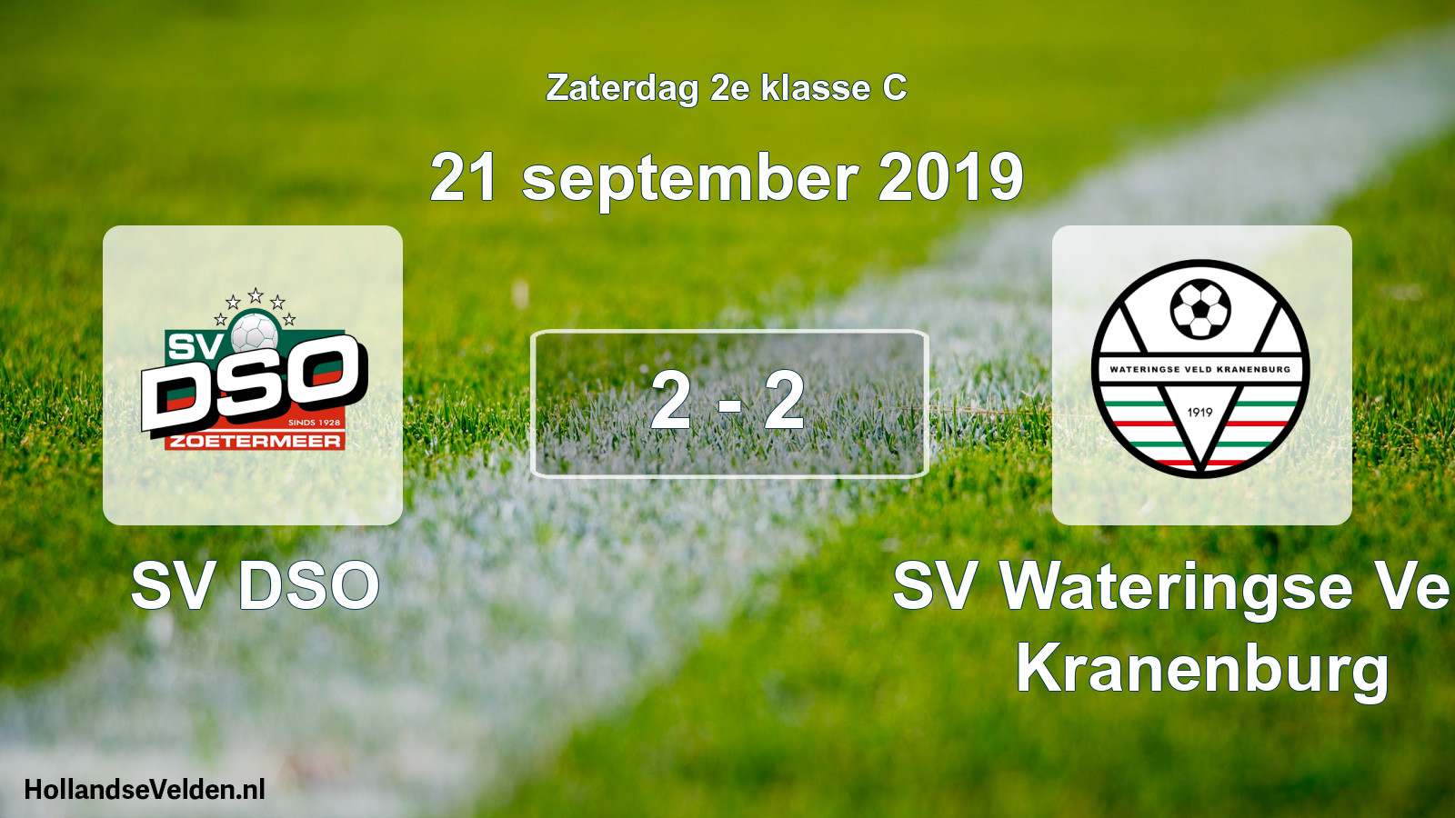 Total number of matches played: SV DSO - SV Wateringse Veld Kranenburg 2 - 2 (21 September 2019)