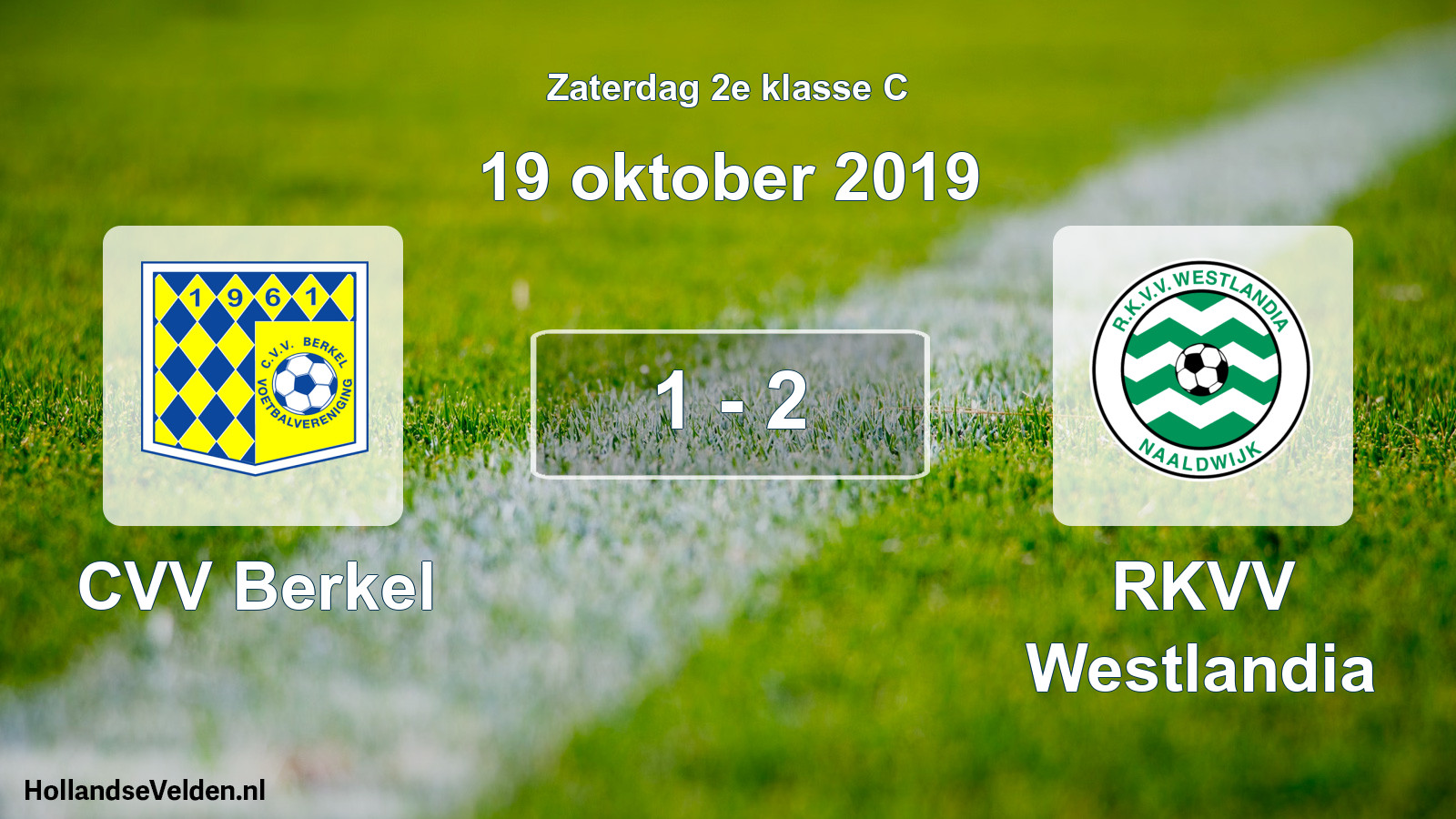 Total number of matches played: CVV Berkel - RKVV Westlandia 1 - 2 (19 October 2019)