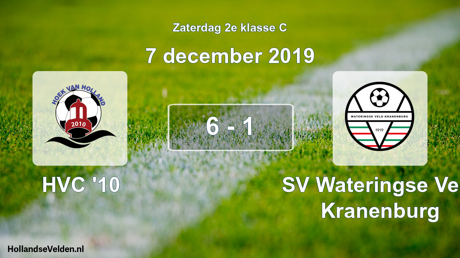Total number of matches played: HVC '10 - SV Wateringse Veld Kranenburg 6 - 1 (7 December 2019)
