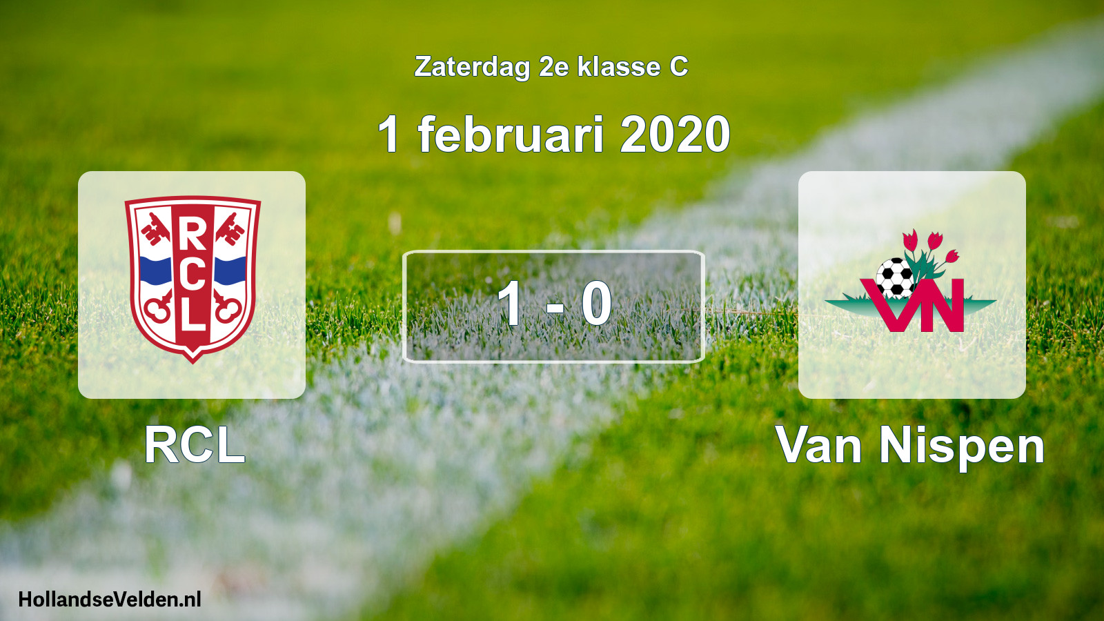 Total number of matches played: RCL - Van Nispen 1 - 0 (1 February 2020)