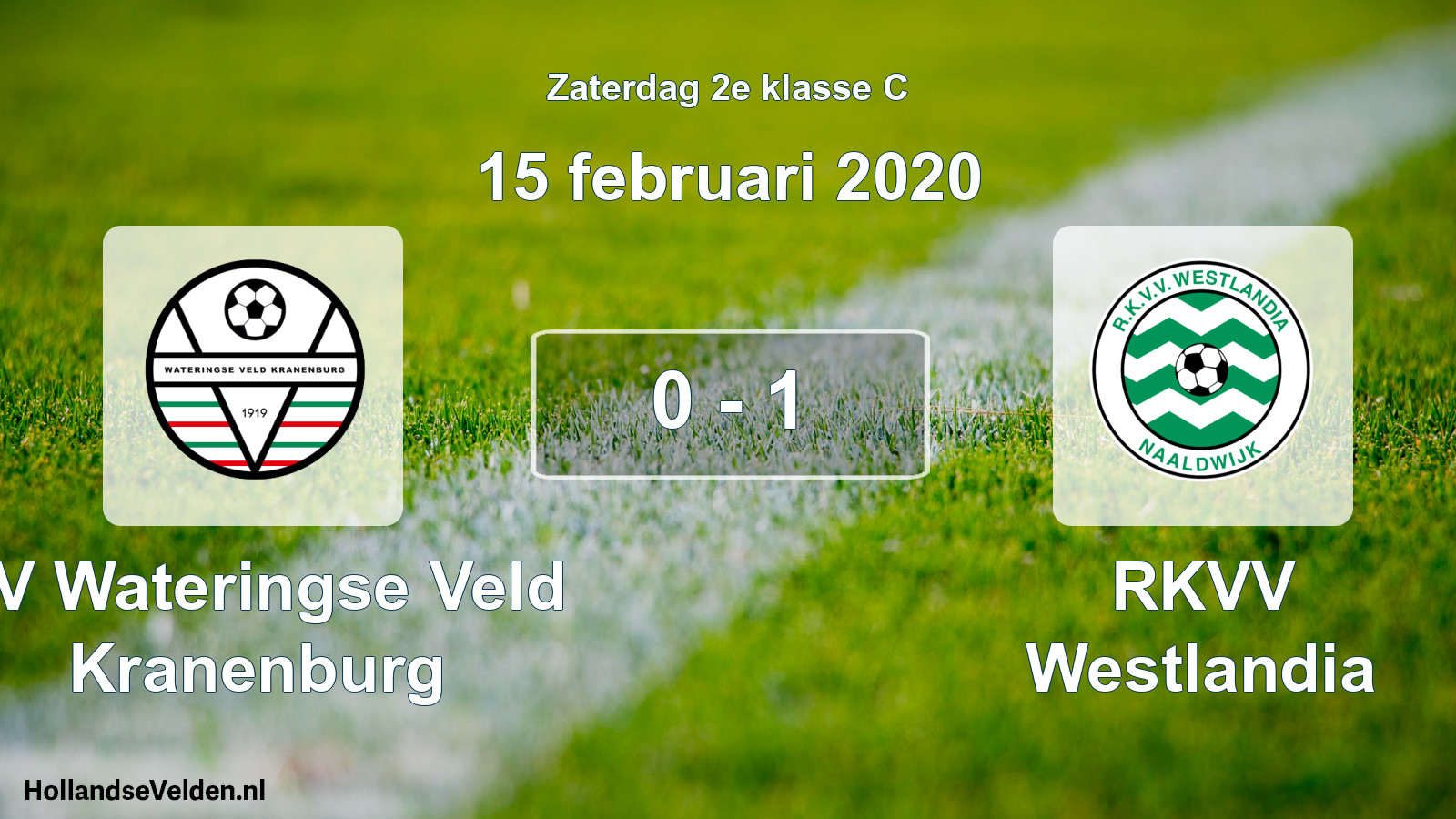 Total number of matches played: SV Wateringse Veld Kranenburg - RKVV Westlandia 0 - 1 (15 February 2020)