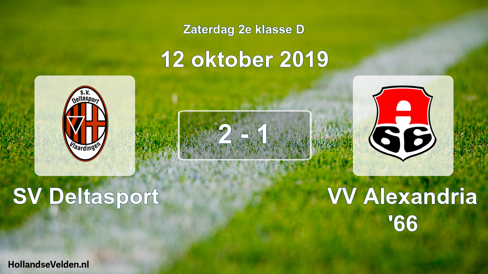 Total number of matches played: SV Deltasport - VV Alexandria '66 2 - 1 (12 October 2019)